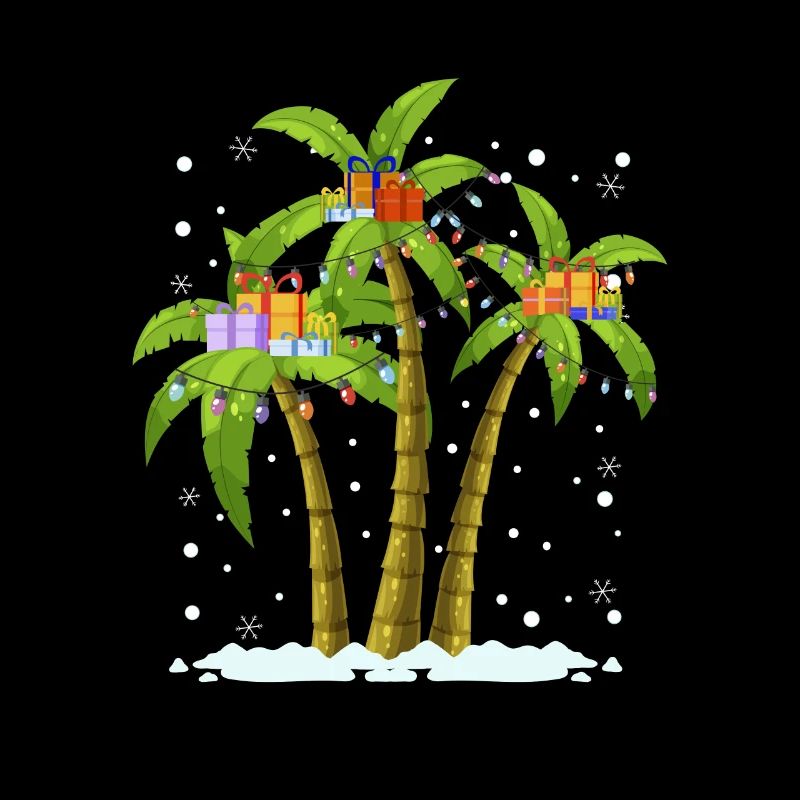 Decorated palms at Christmas? No problem!