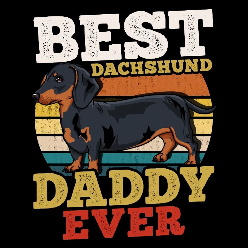 Teckel Chien Père Rétro