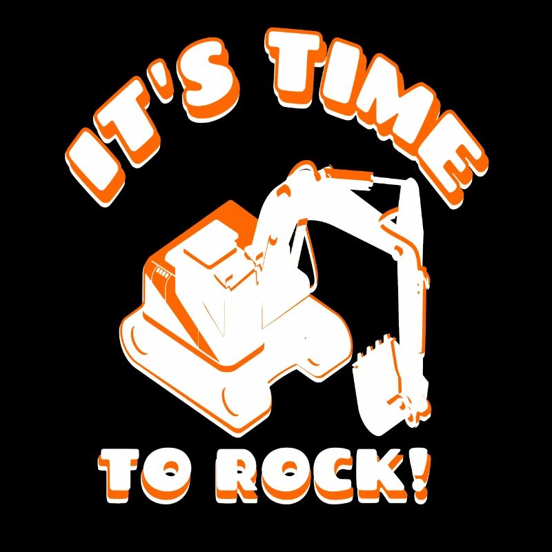 Excavator driver it's time to work