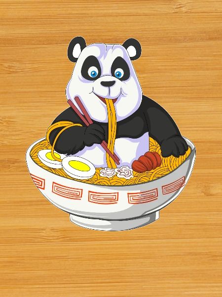 panda anime manger ramen