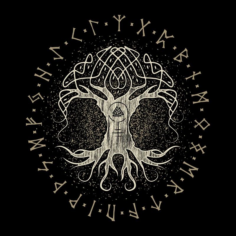 Ygdrassil World Tree Tree of Life Valknut