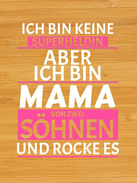 Mama von zwei Söhnen