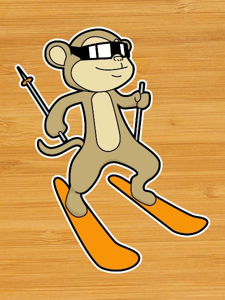 Monkey Skier Ski