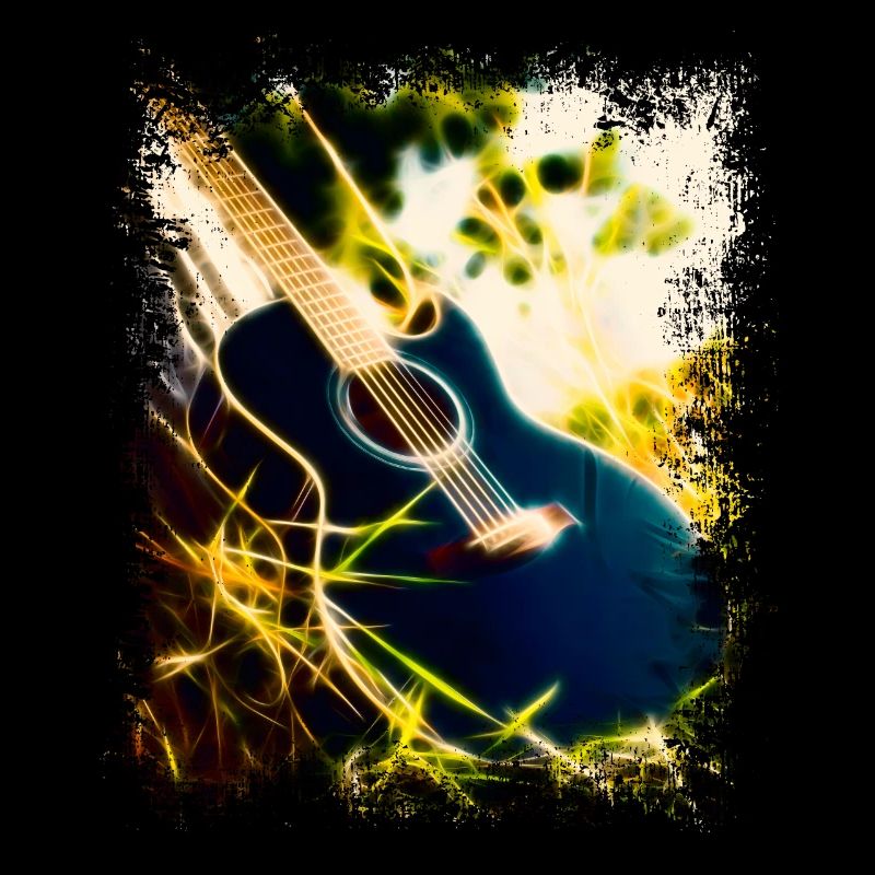 Guitare dans l’herbe