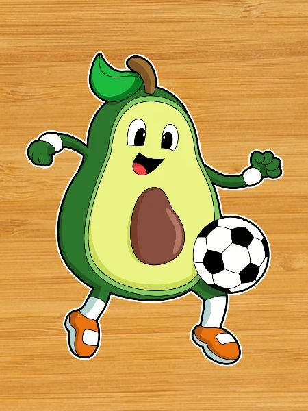 Avocado Soccer Player Soccer
