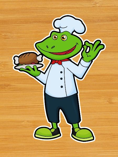 Frosch Koch Hähnchen Kochen