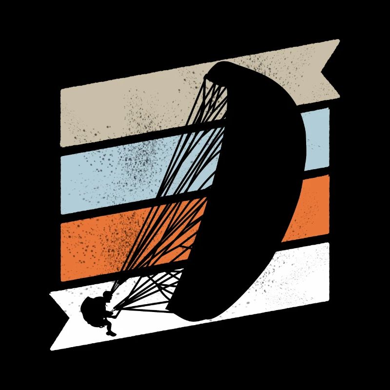 Paragliding Paraglider Pilot Vintage