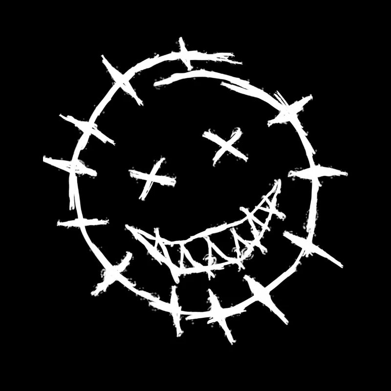 Smiley barbed wire face - barbed wire face