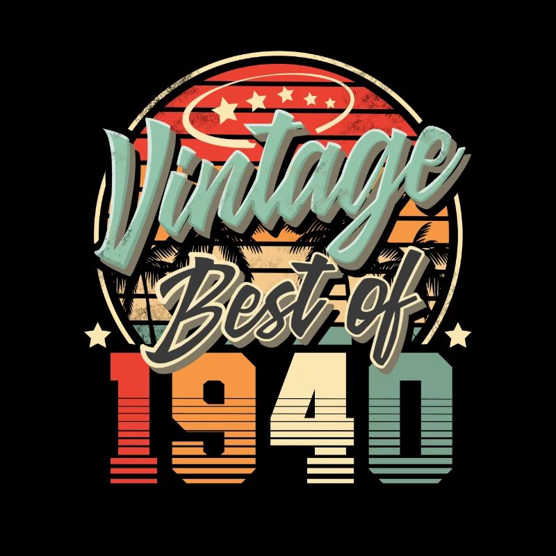 1940 Geburtsjahr Vintage Geburtstag