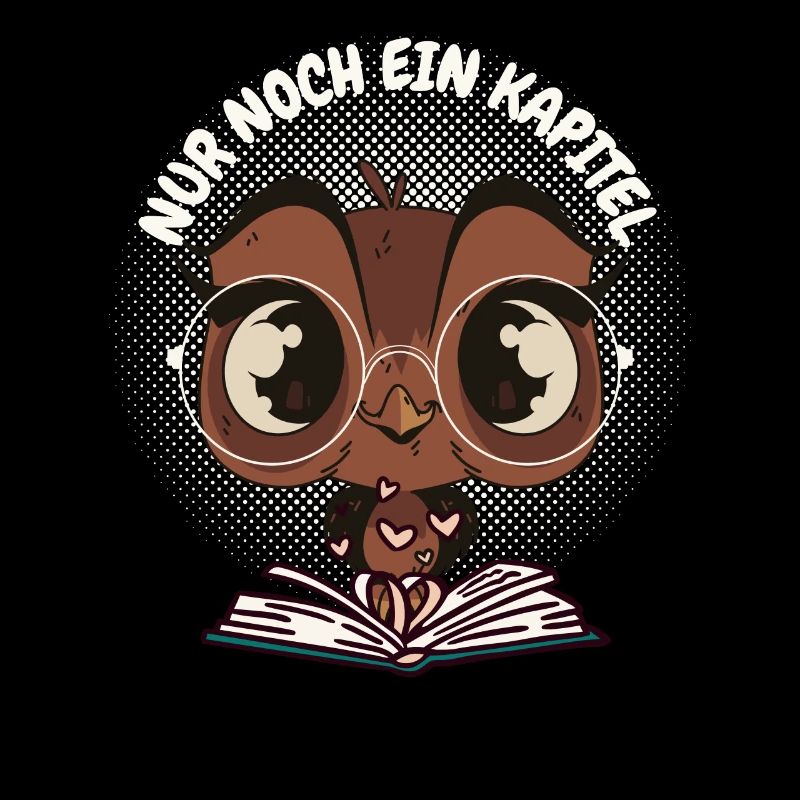 Süße Eule Buch "Nur noch ein Kapitel"
