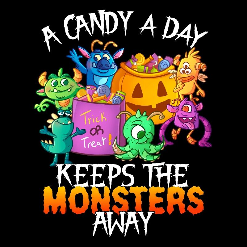 One Candy Per Day Keeps The Montser Far Halloween