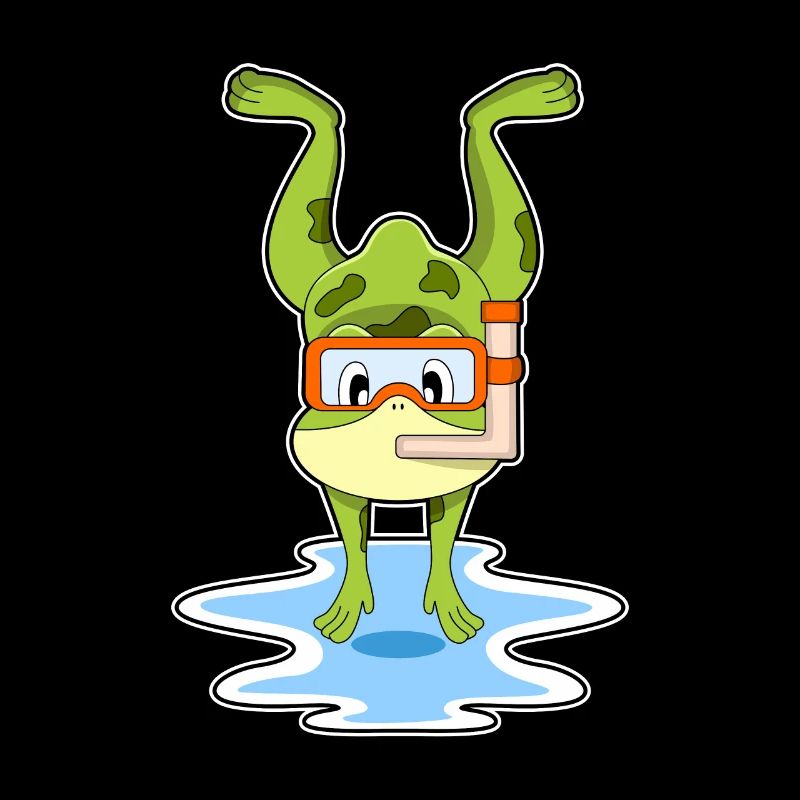 Frog Diver Snorkel Diving