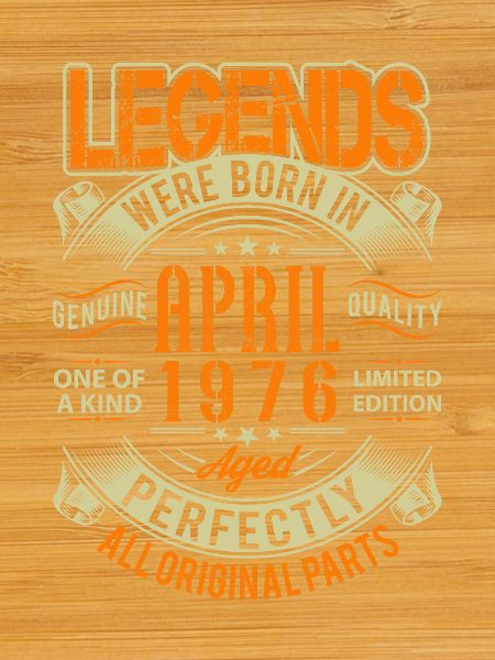 1976 Avril Anniversaire Légende