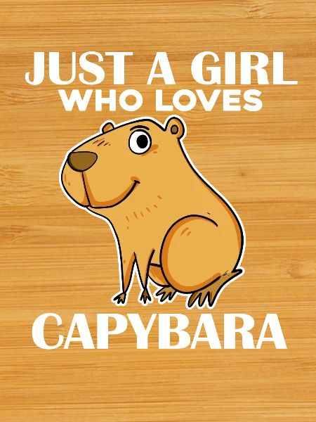 Capybara Mädchen Spruch