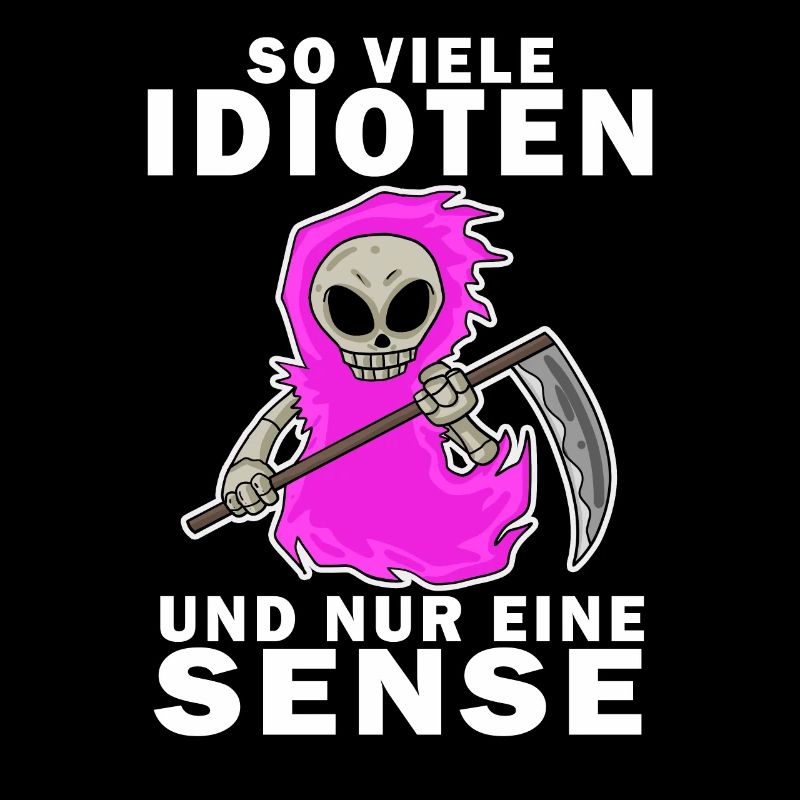 Sensenmann Damen Sarkastisch Provokation