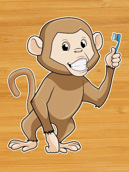 Brosse à dents singe