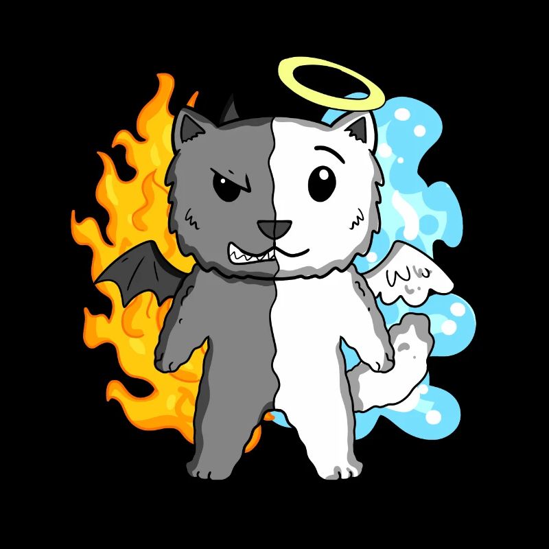 Cat Cat Breed Persian Cat - Angel and Devil