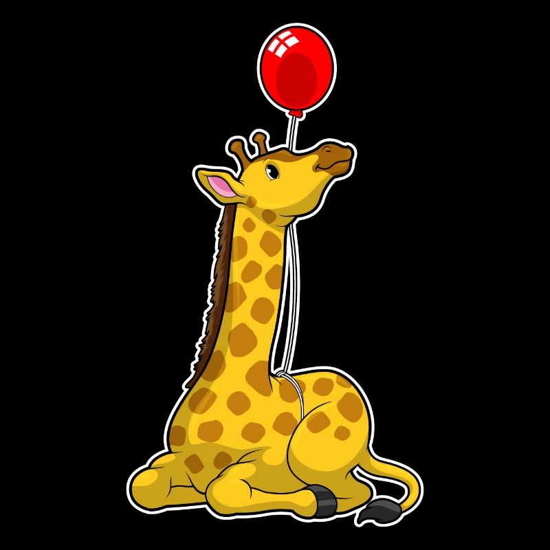 Girafe avec ballon