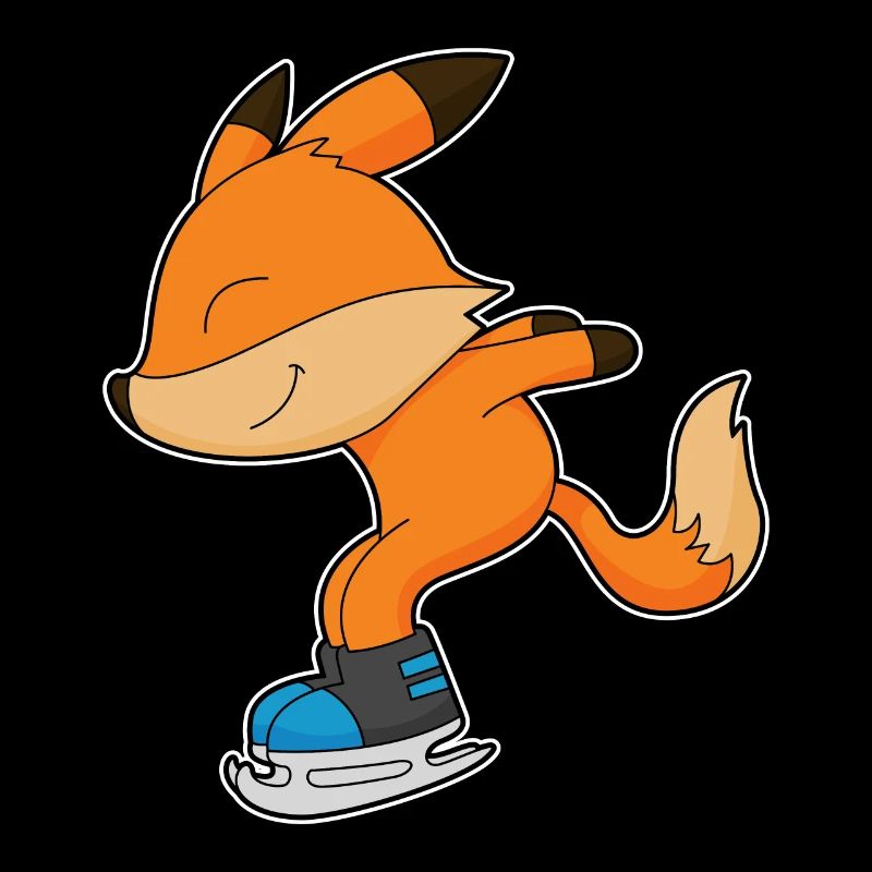 Fuchs Eislaufen Schlittschuhe
