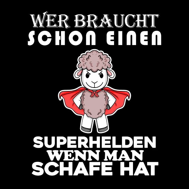 Schaf Superheld Hirte