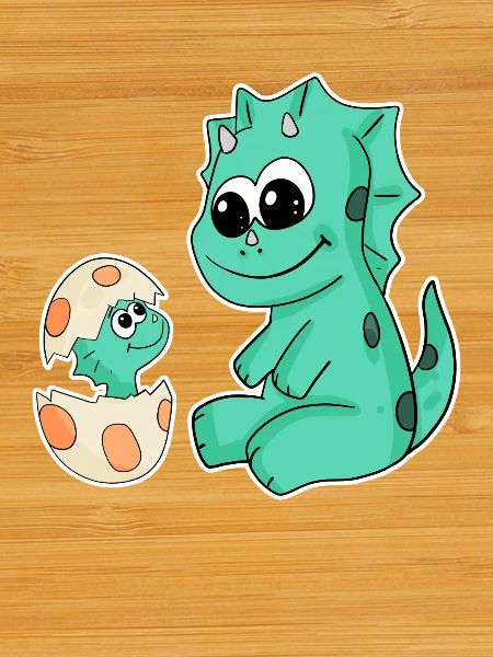Dinosaurs with Baby Dinosaurs