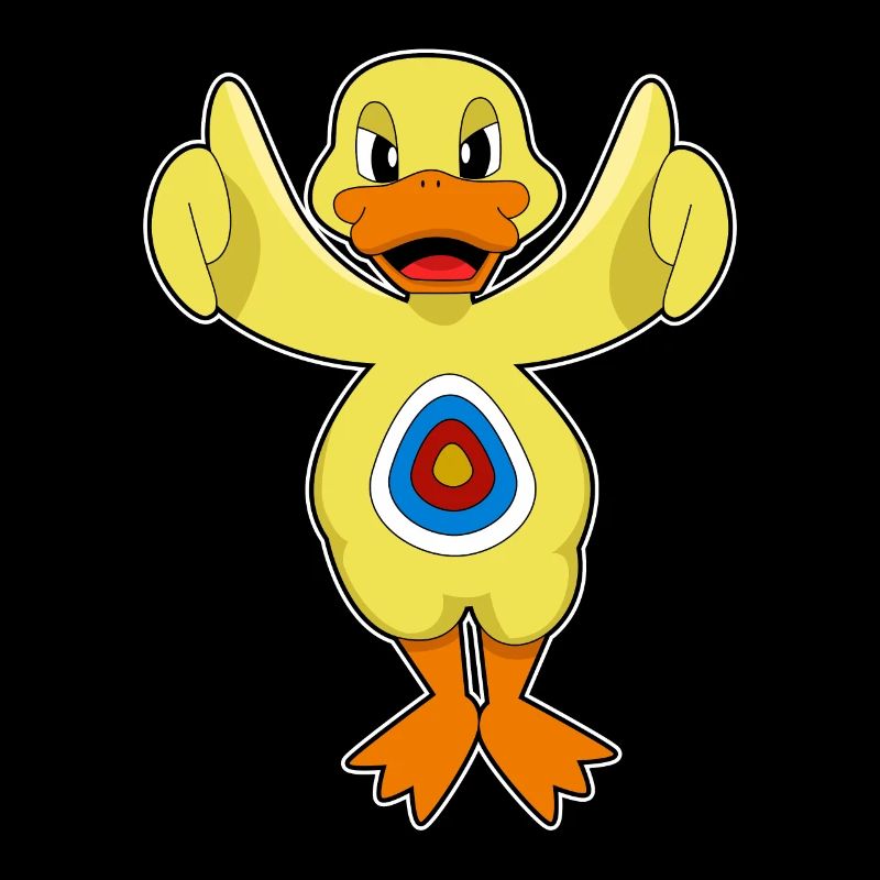 Cible de fléchettes canard