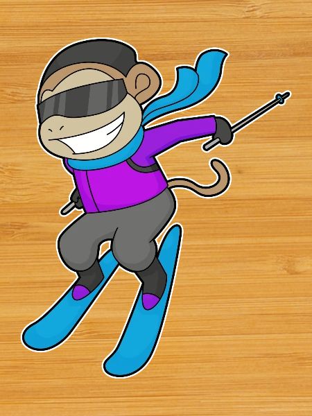 Monkey Skier Skier Skier