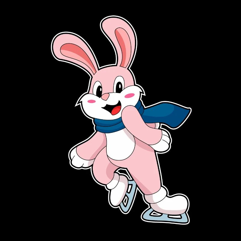 Hase Eislaufen Schlittschuhe