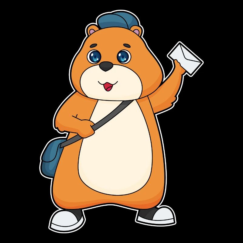Hamster Briefträger Brief