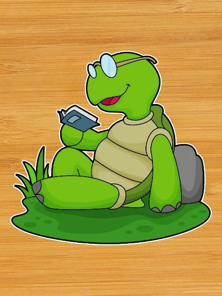 Turtle Nerd Book Glasses