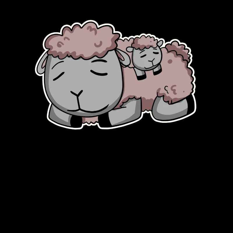Moutons avec bébé moutons
