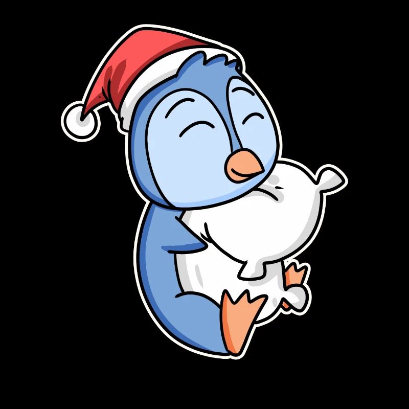 Pingouin Noël Sommeil Sommeil Sommeil
