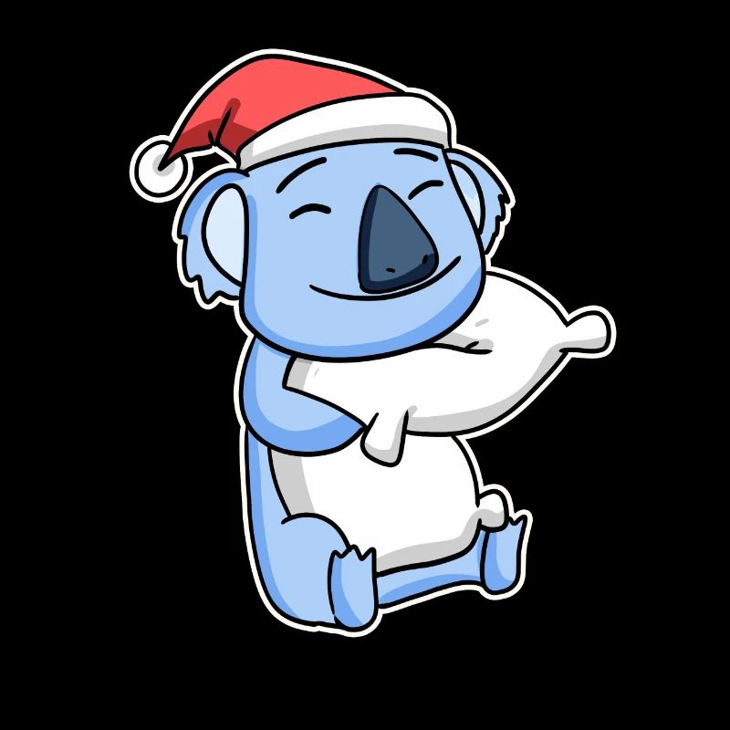 Koala Weihnachten Schlafen Schlaf Ausschlafen