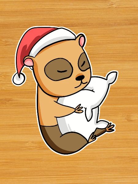 Écureuil sommeil de Noël