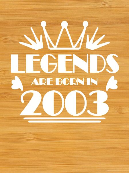 2003 - Born 2003