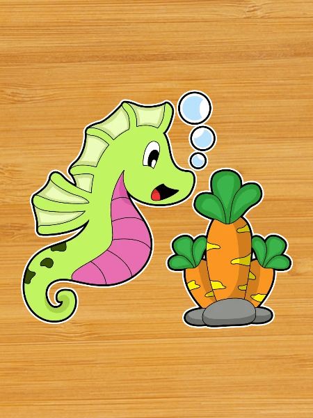 Hippocampe Carotte