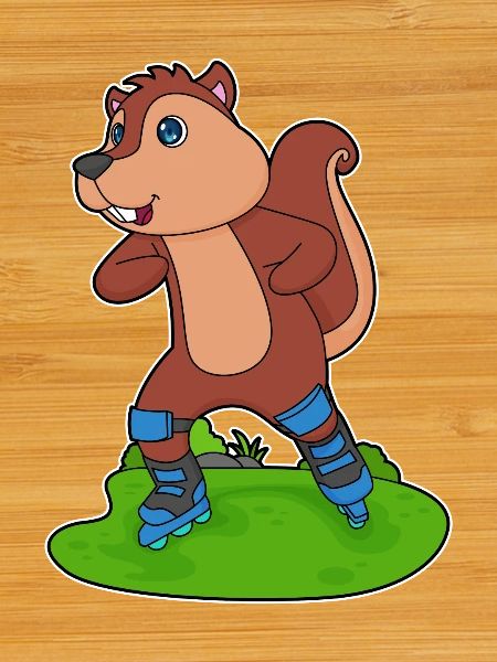 Eichhörnchen Inline skating Inline skates