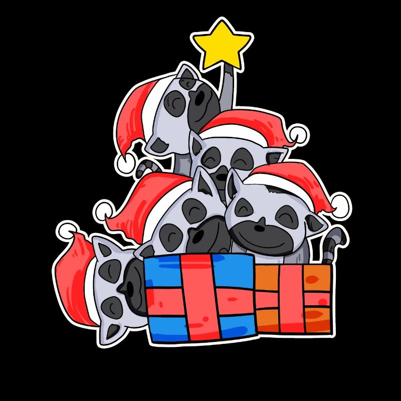 Christmas Christmas Tree Lemur Lemurs