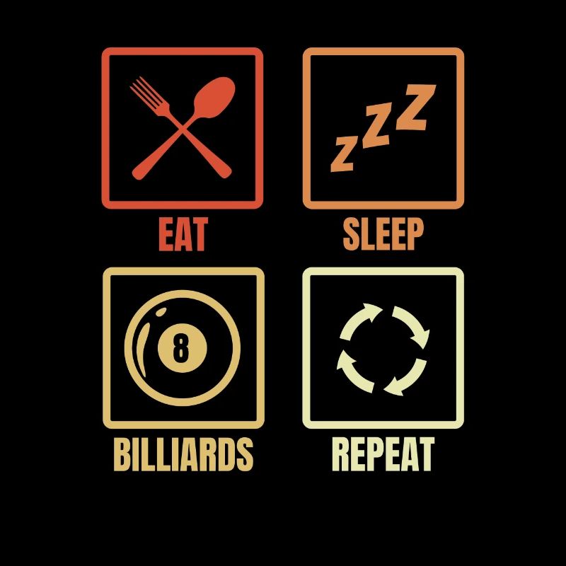 Routine de joueur de billard