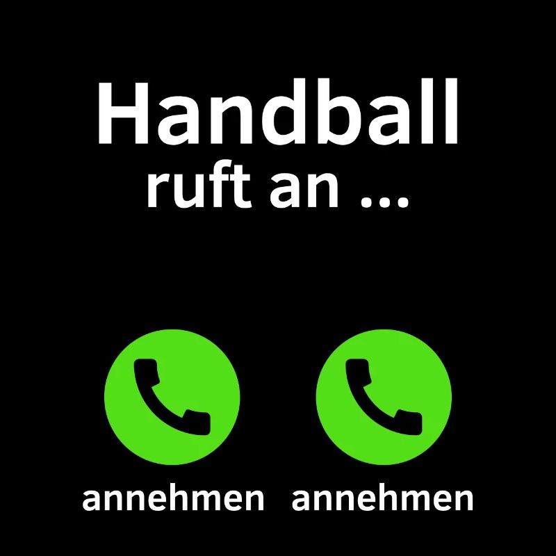 Handball ruft an - annehmen oder annehmen?