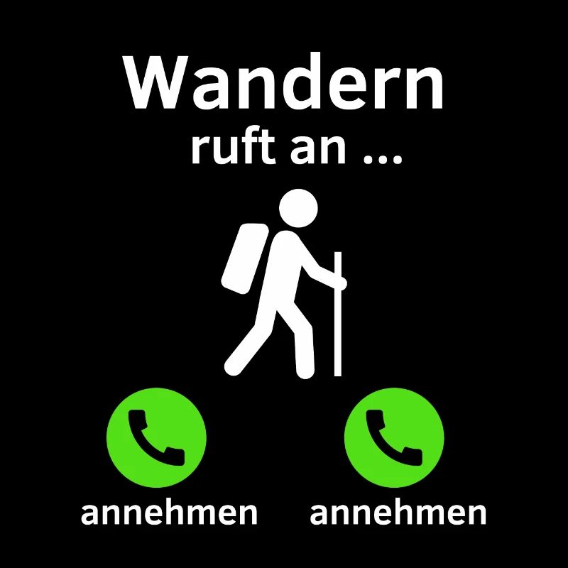 Wandern ruft an - annehmen oder annehmen?