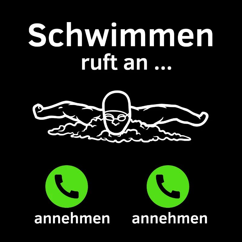 Schwimmen ruft an - annehmen oder annehmen?