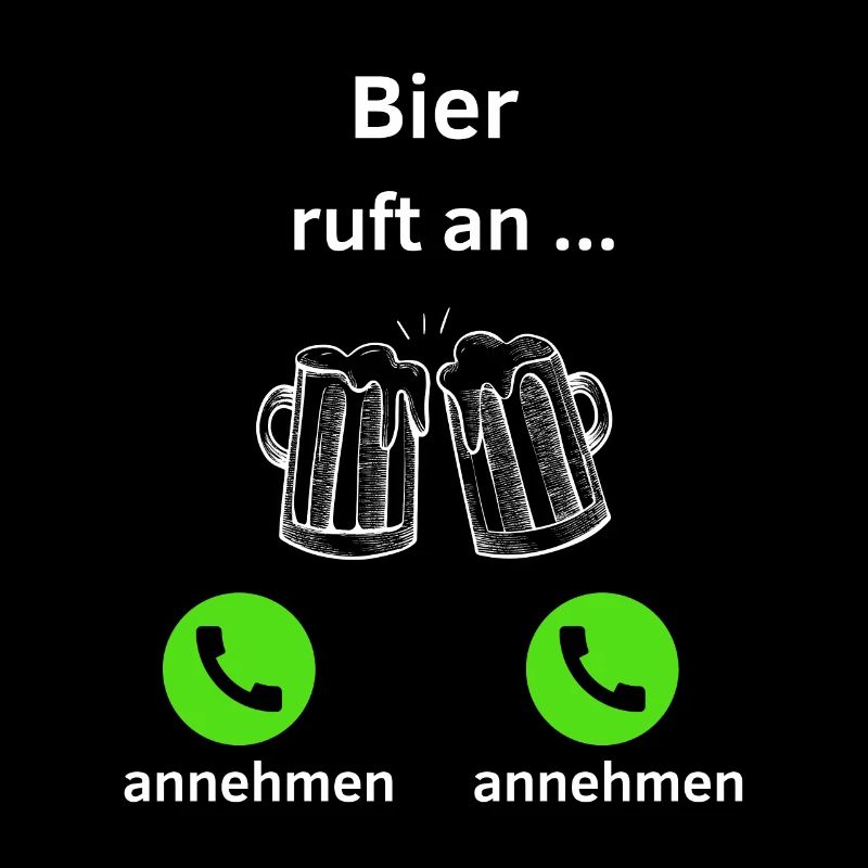 Bier ruft an - annehmen oder annehmen?