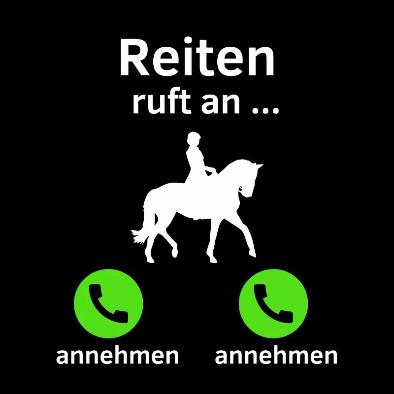 Reiten ruft an - annehmen oder annehmen?