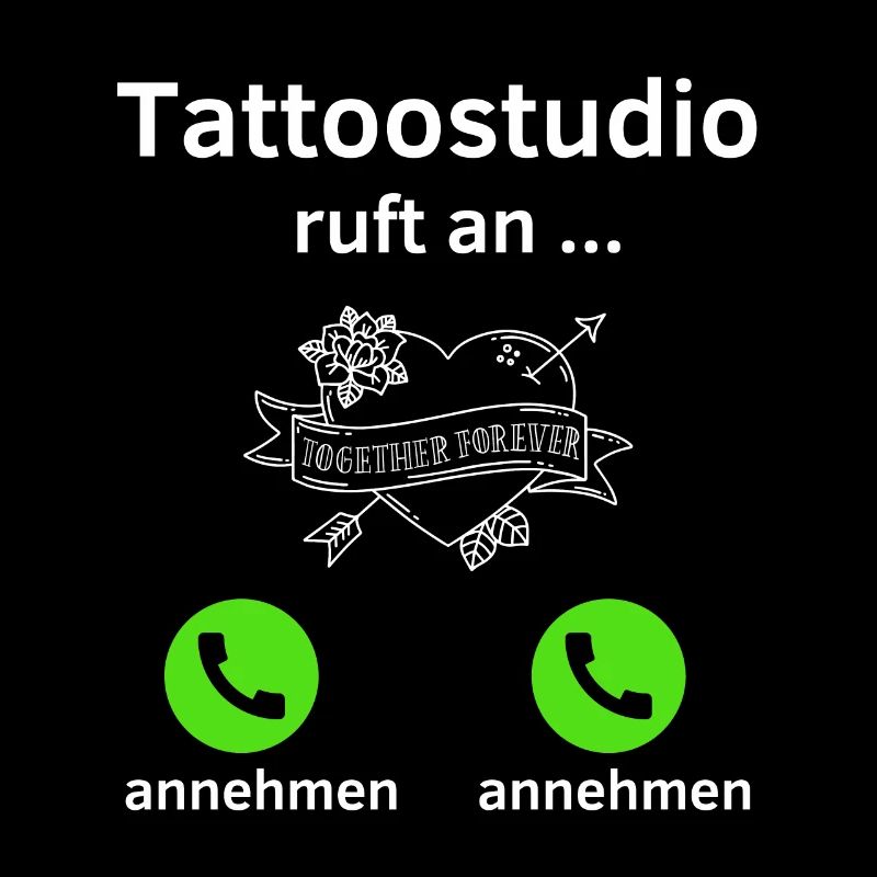 Tatoostudio ruft an - annehmen oder annehmen?