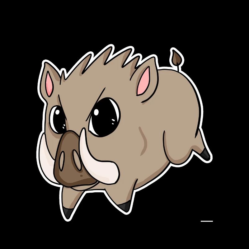 Wild boar - pig motif