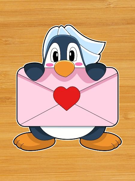Penguin Bride Letter Wedding