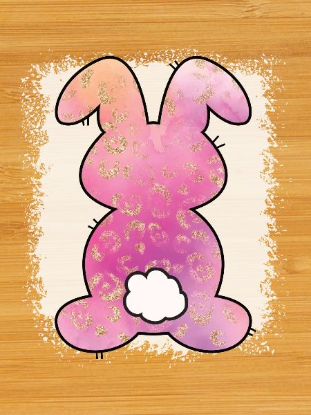 Leopard Print Bleached Easter