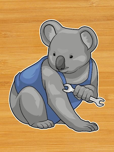 Koala Mechanic Wrench Workshop