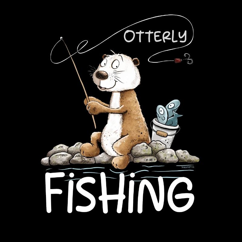 Droll Angler Otter Pêche Dicton Pêche